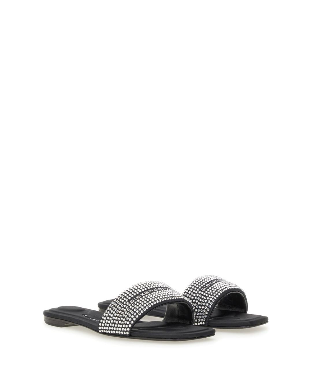 ALEXANDER WANG Черные синтетические шлепанцы, фото 3