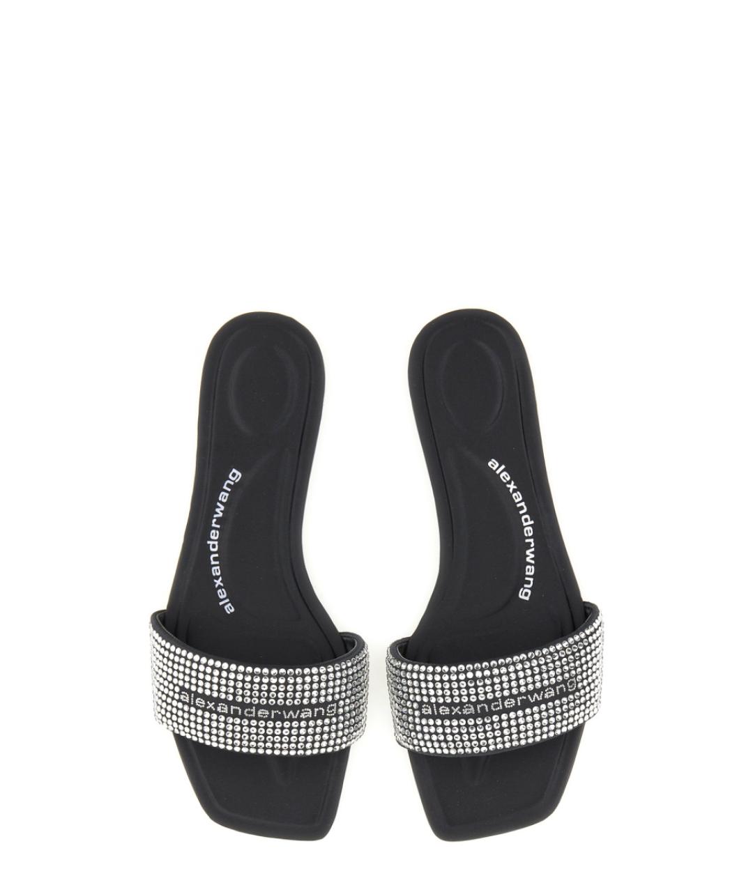 ALEXANDER WANG Черные синтетические шлепанцы, фото 2