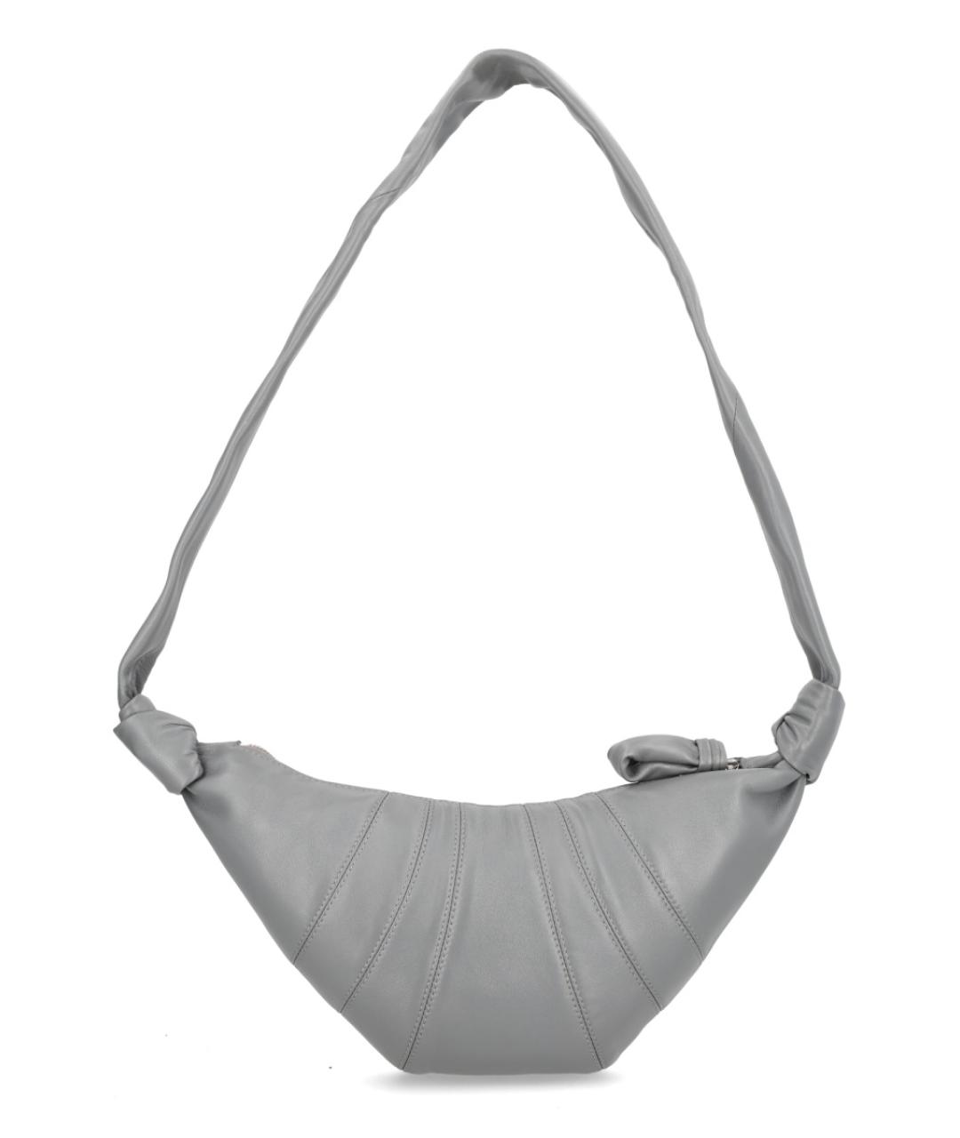 LEMAIRE Серая кожаная сумка через плечо, фото 2