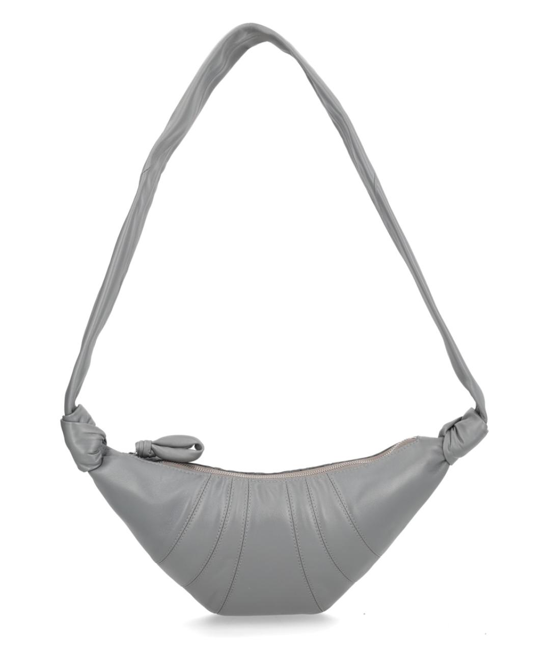 LEMAIRE Серая кожаная сумка через плечо, фото 1