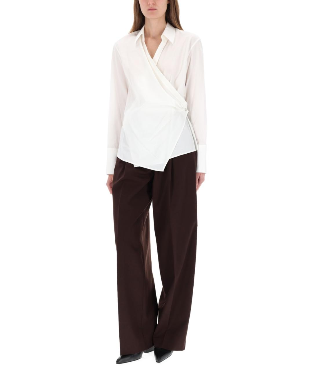 HELMUT LANG Белая хлопковая рубашка, фото 2