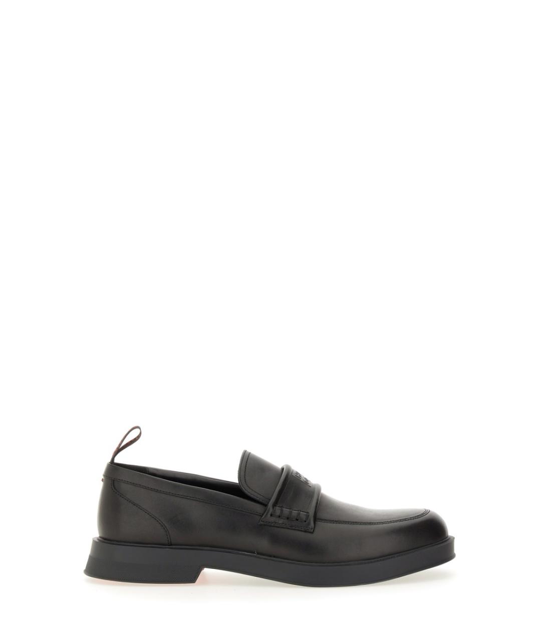 HUGO Черные кожаные лоферы, фото 1