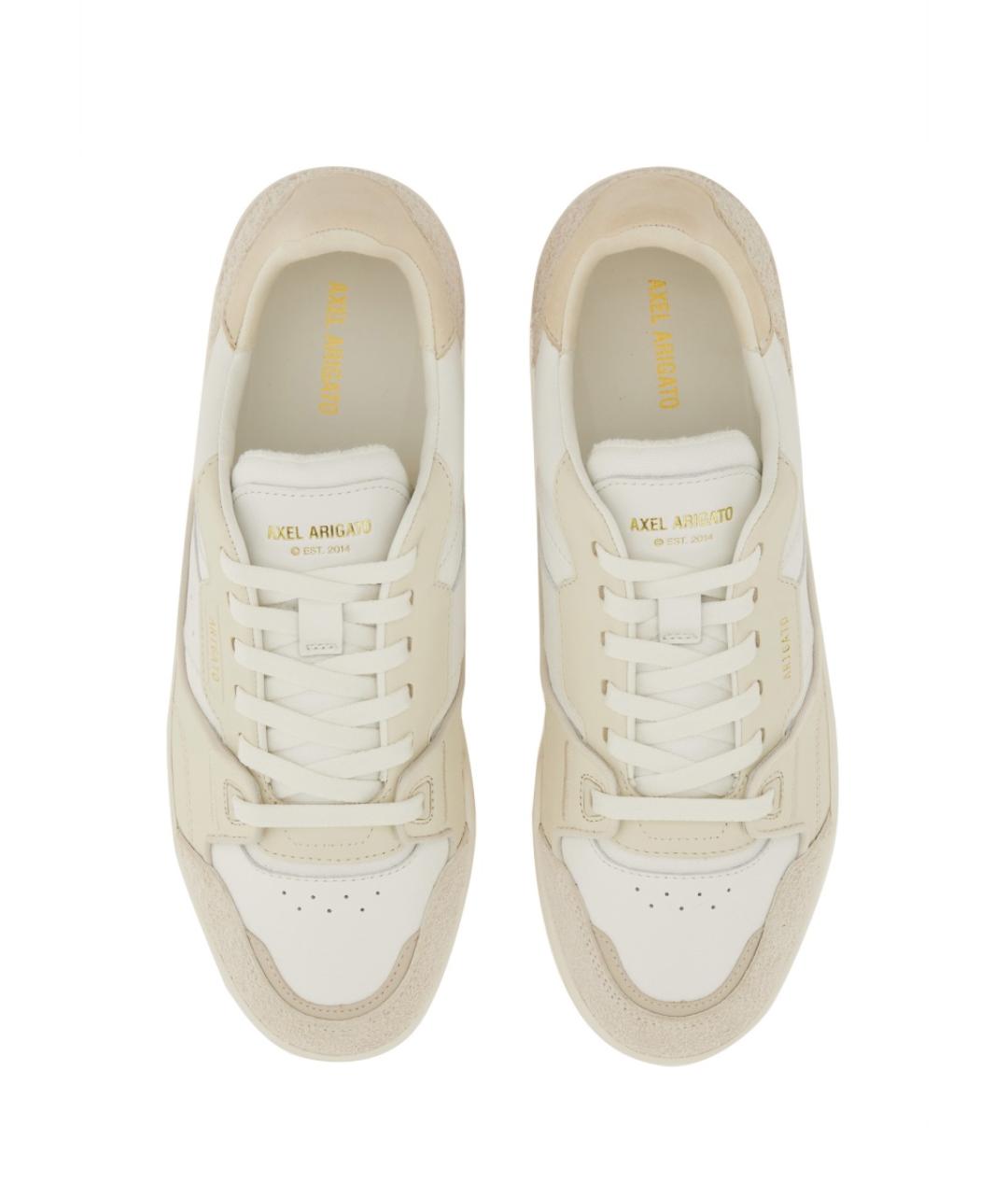 AXEL ARIGATO Бежевые кожаные низкие кроссовки / кеды, фото 6