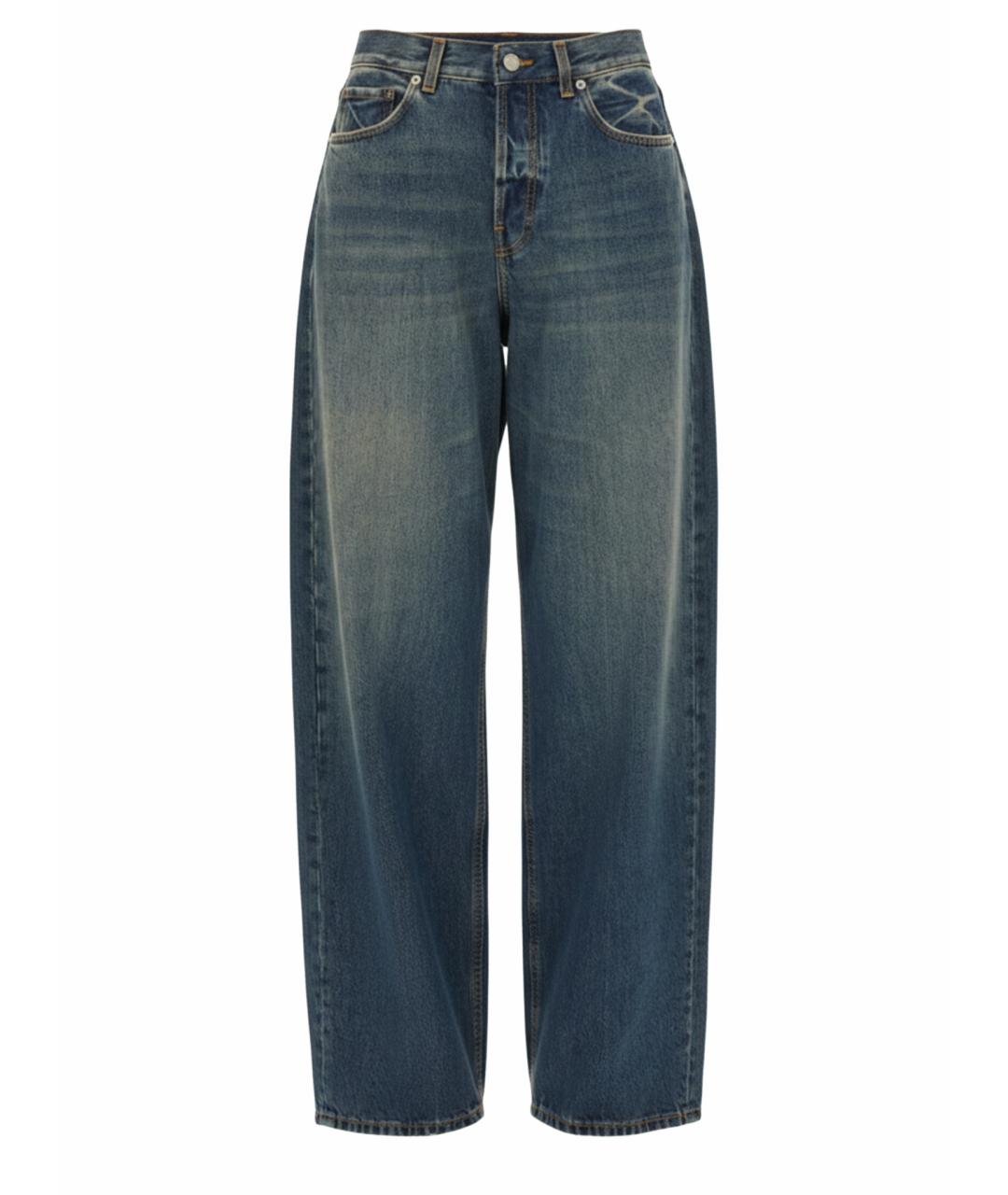 HAIKURE Синие хлопковые прямые джинсы, фото 1