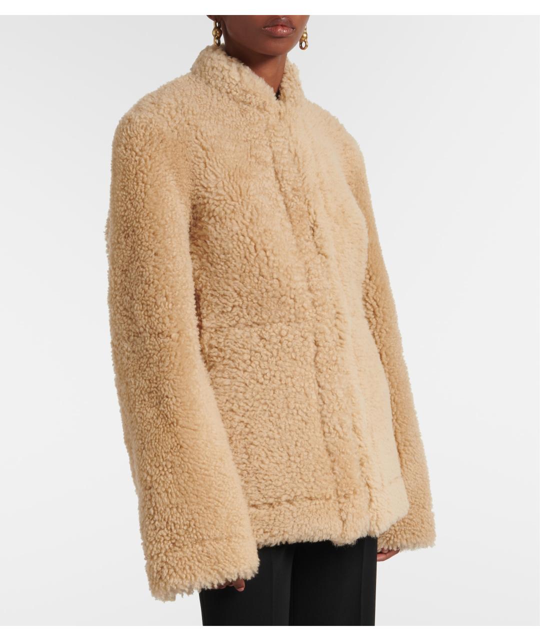 TOTEME Бежевая меховая дубленка, фото 8