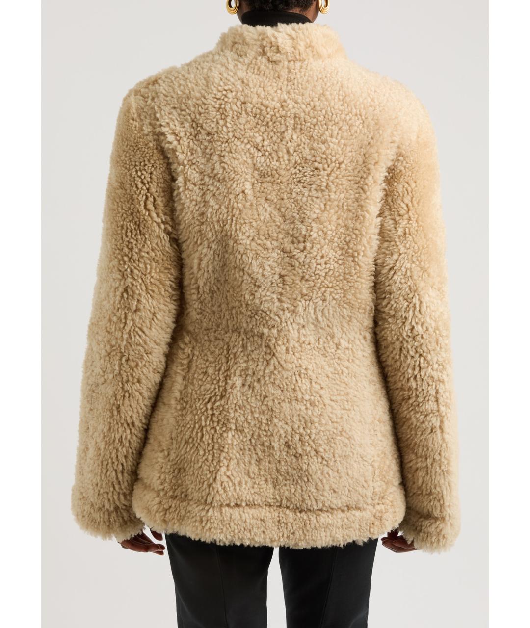 TOTEME Бежевая меховая дубленка, фото 3