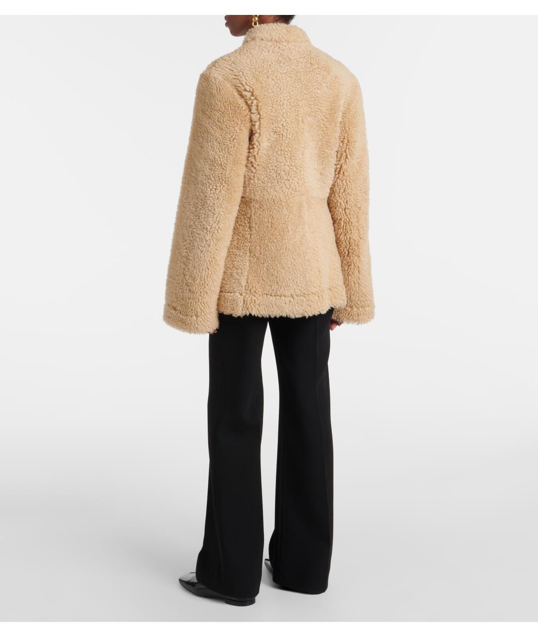 TOTEME Бежевая меховая дубленка, фото 7