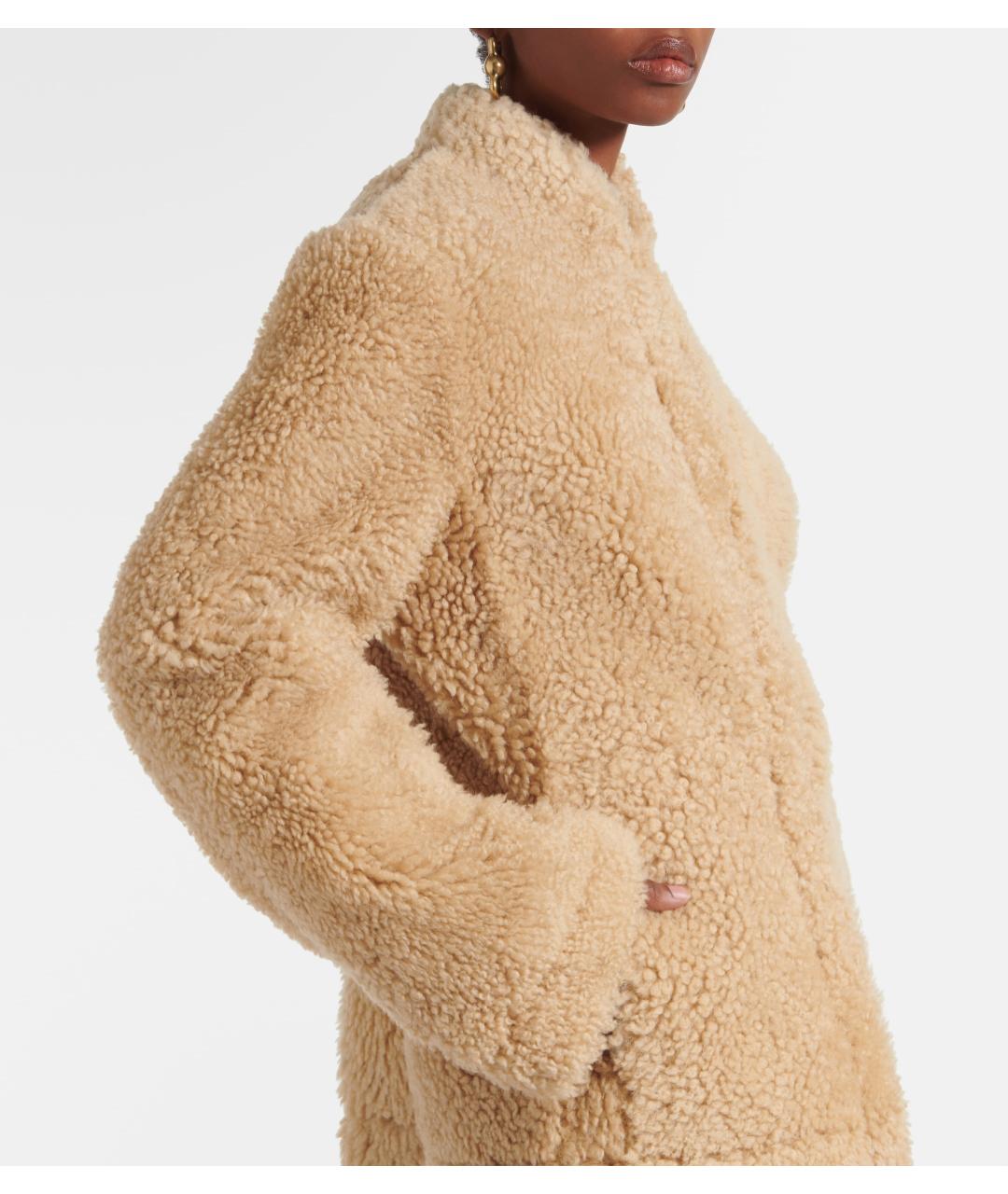 TOTEME Бежевая меховая дубленка, фото 9