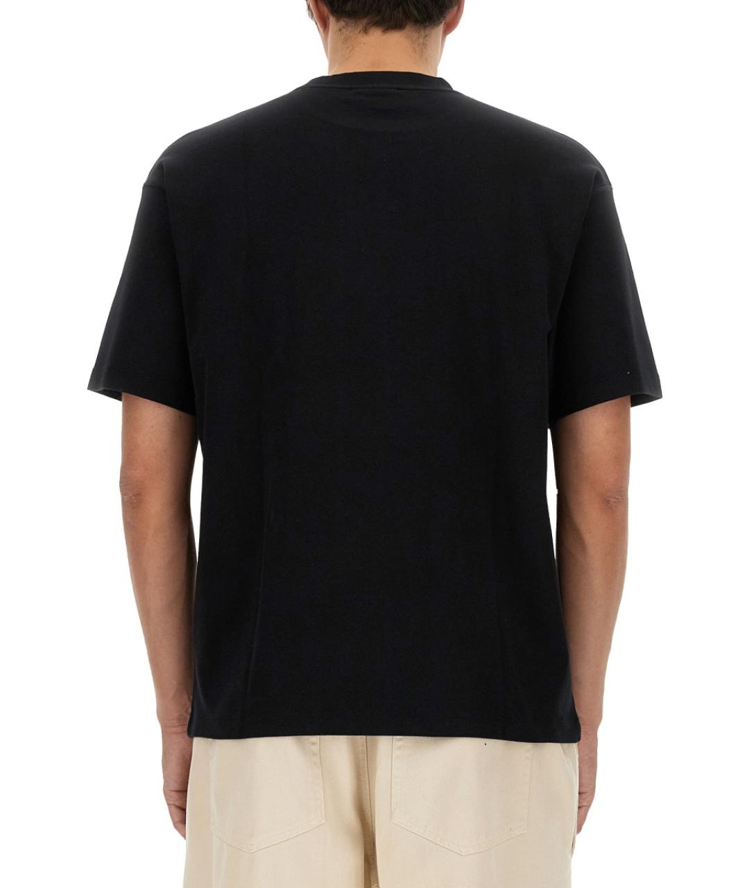 Drole de Monsieur Черная хлопковая футболка, фото 3