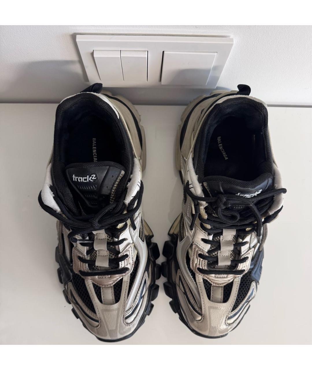 BALENCIAGA Бежевые текстильные кроссовки, фото 3