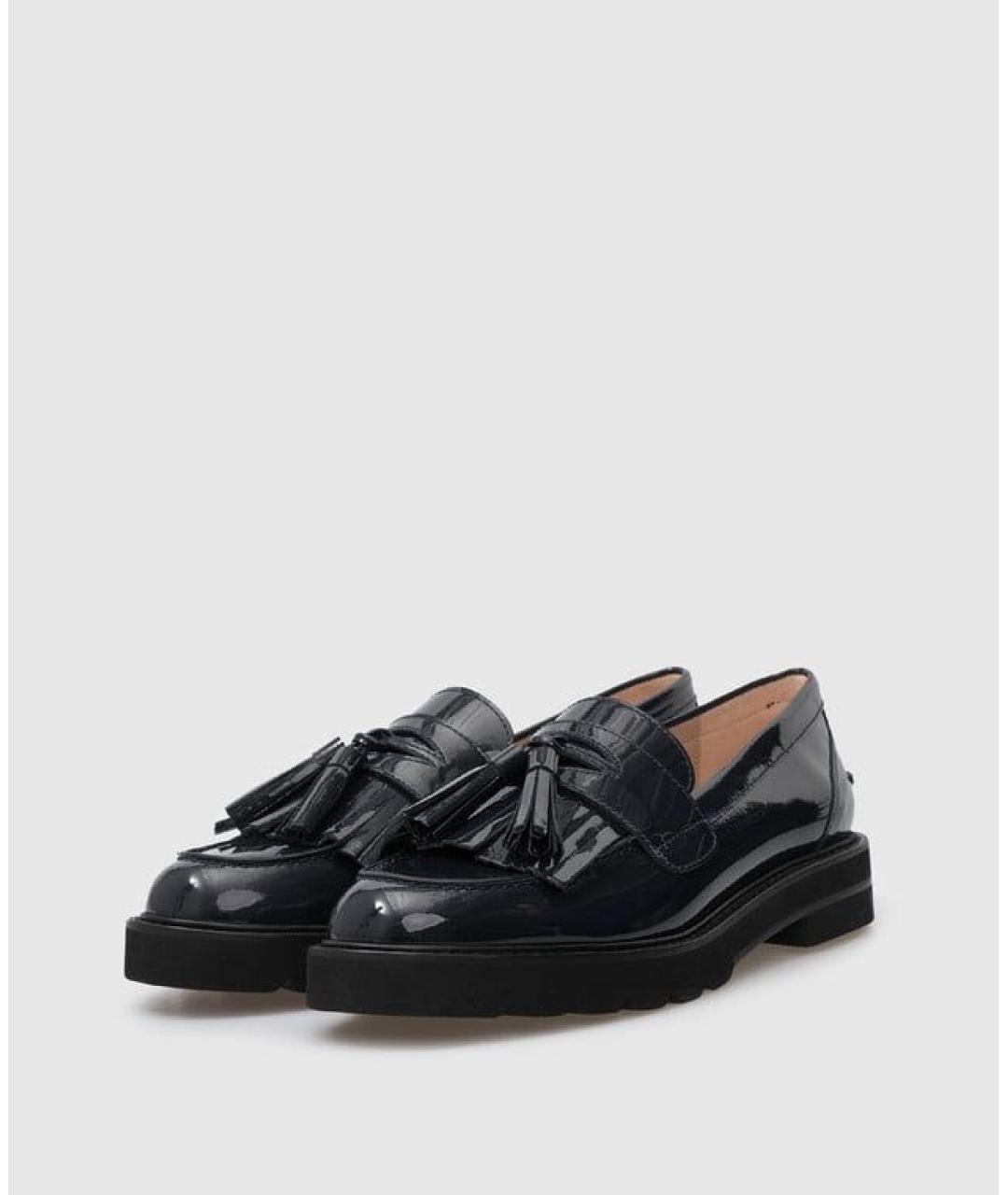 STUART WEITZMAN Черные лоферы из лакированной кожи, фото 2