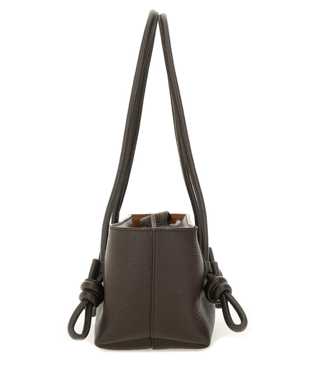 HEREU Коричневая кожаная сумка тоут, фото 3