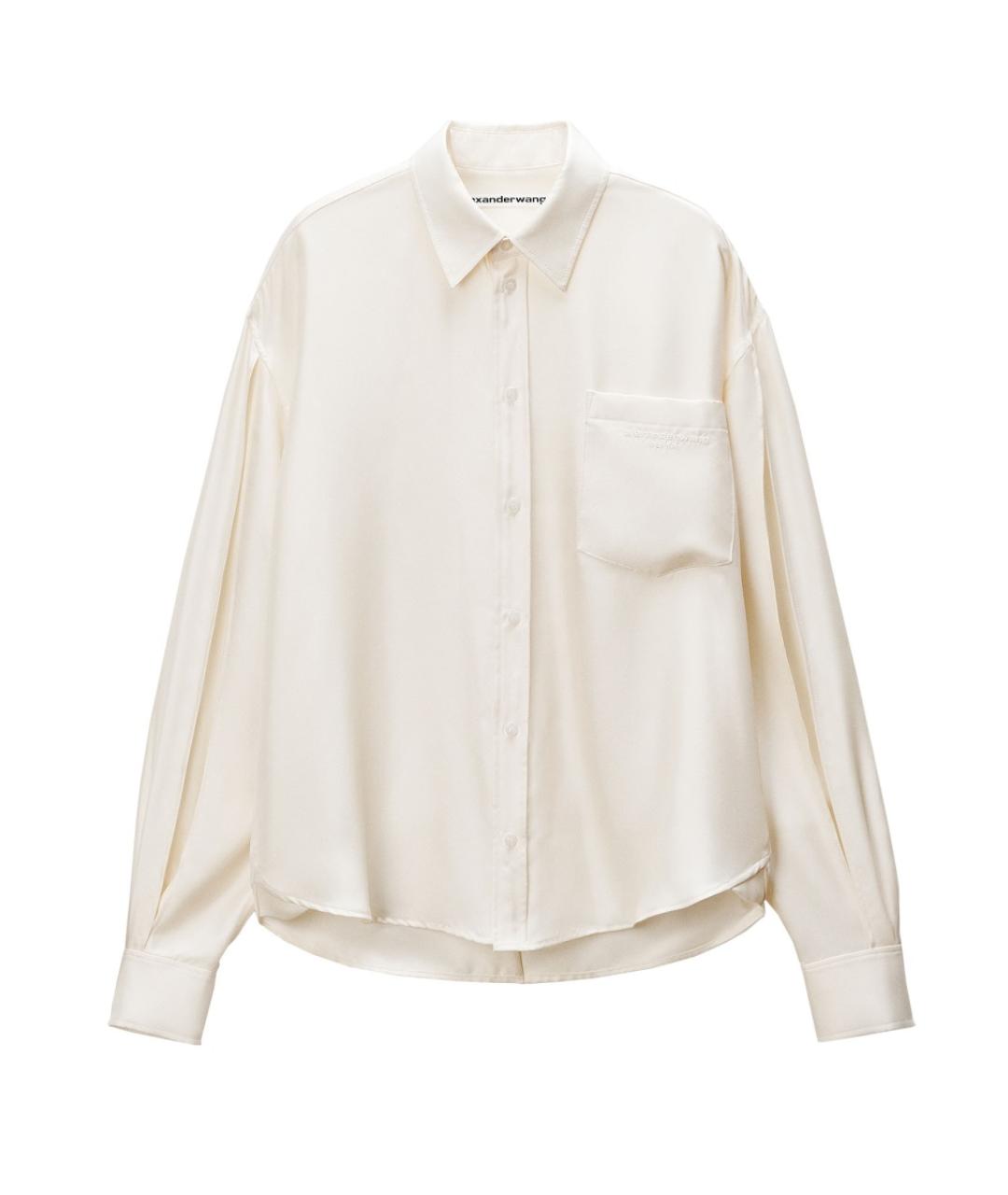 ALEXANDER WANG Белая шелковая рубашка, фото 1