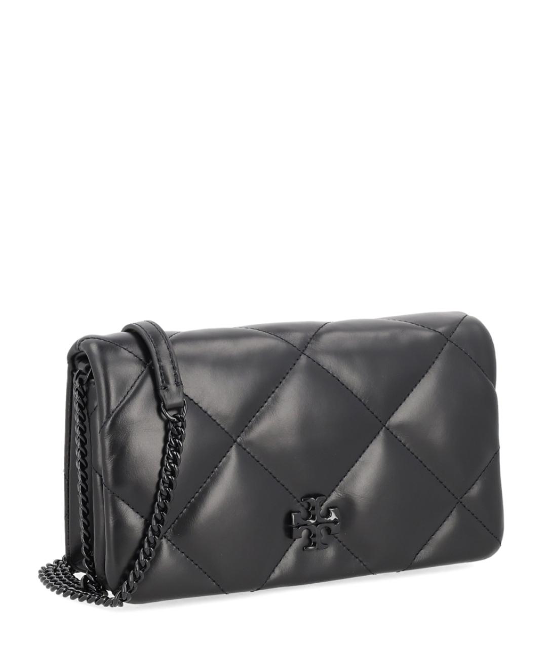 TORY BURCH Черный кожаный кошелек, фото 2