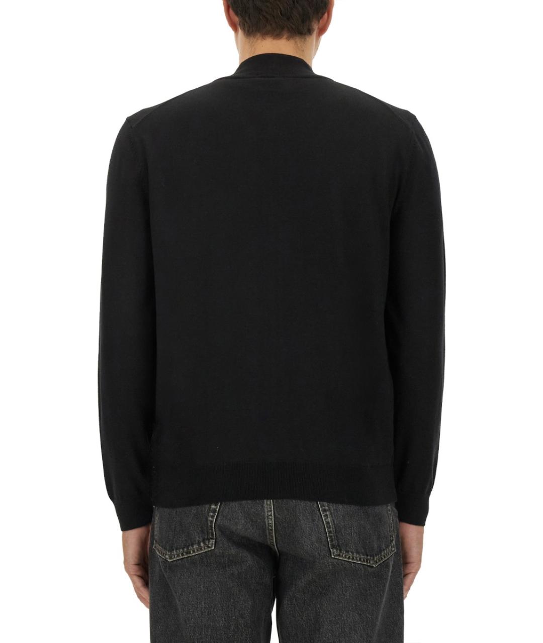 HUGO BOSS Черный шерстяной кардиган, фото 3