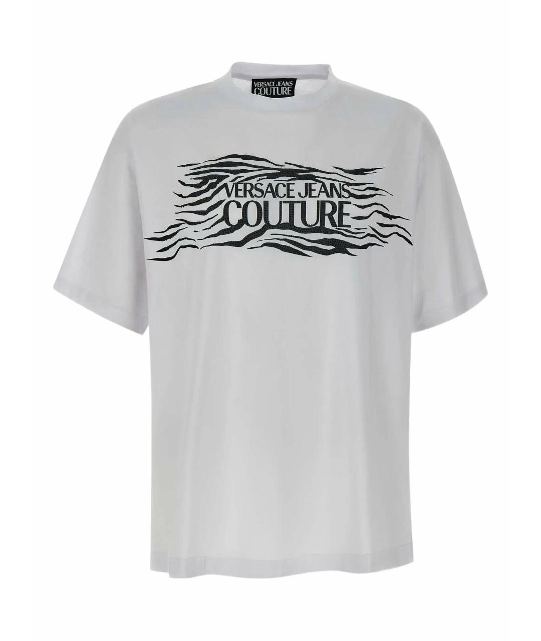 VERSACE JEANS COUTURE Белая хлопковая футболка, фото 1