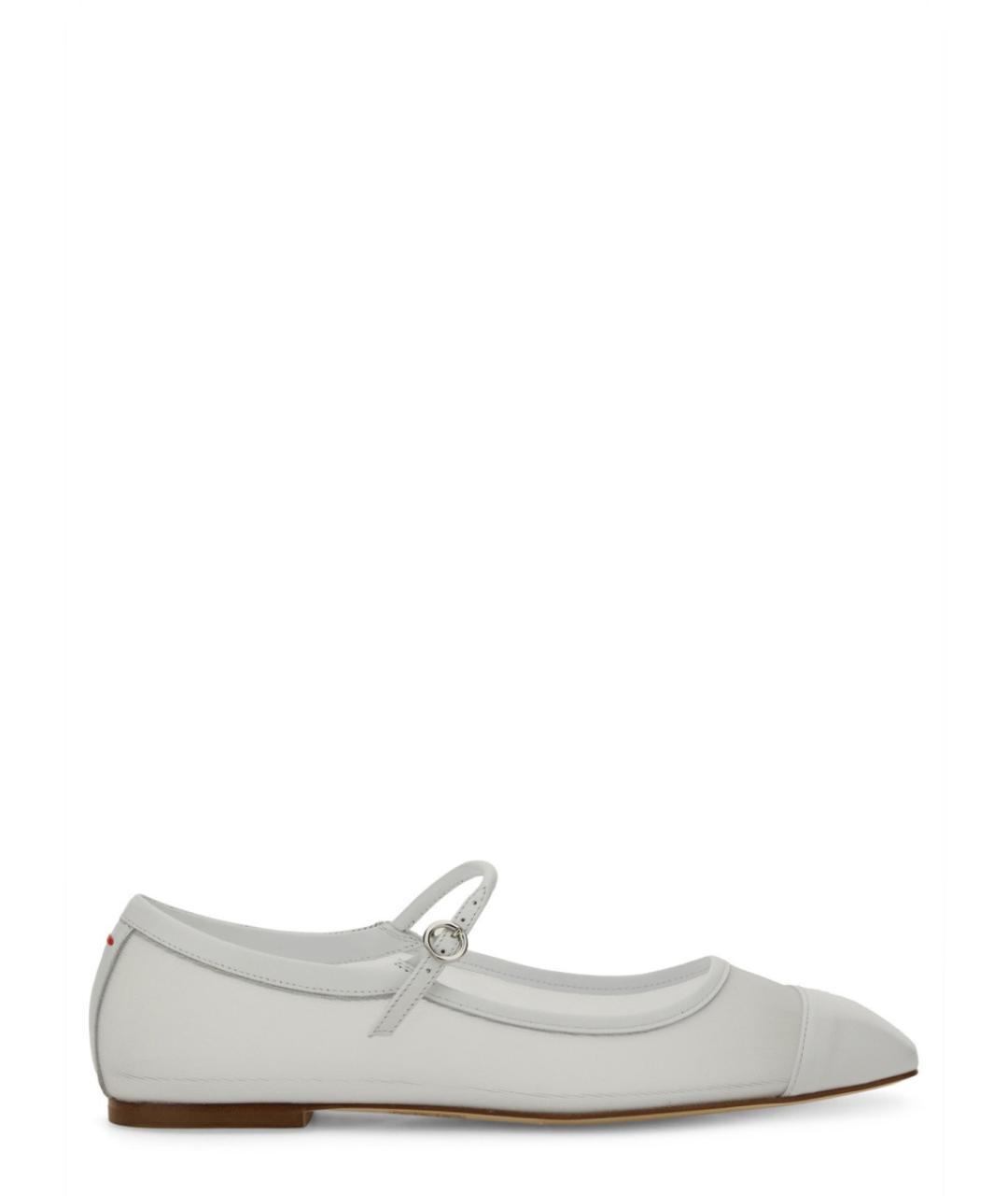 AEYDE Белые кожаные балетки, фото 1