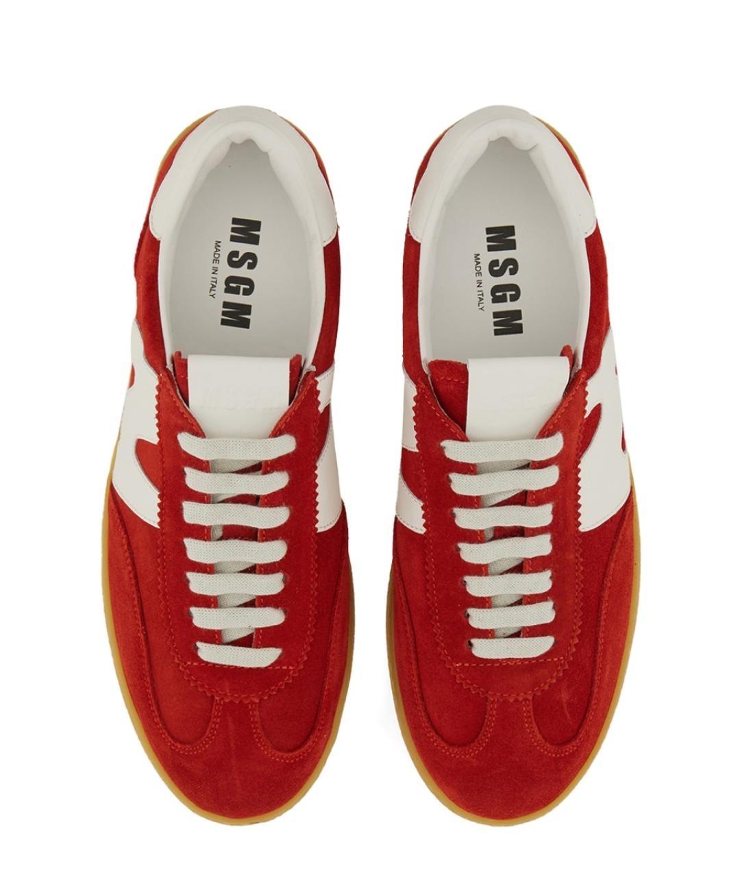 MSGM Красные замшевые кроссовки, фото 3