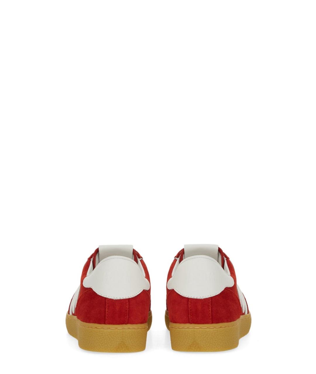 MSGM Красные замшевые кроссовки, фото 4