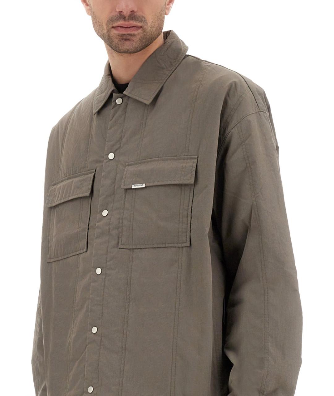 REPRESENT Хаки хлопковая куртка, фото 5