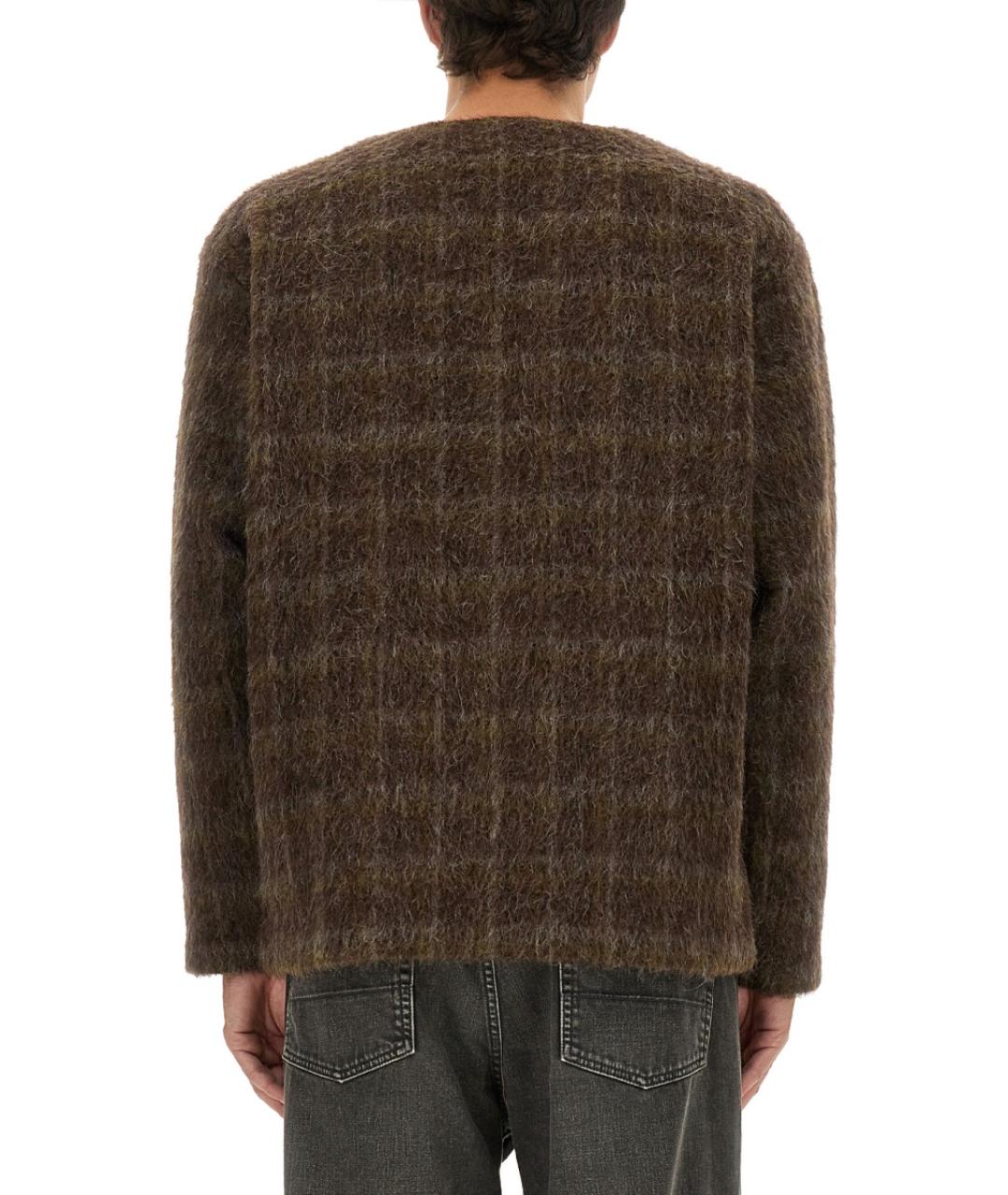 OUR LEGACY Коричневый шерстяной кардиган, фото 3