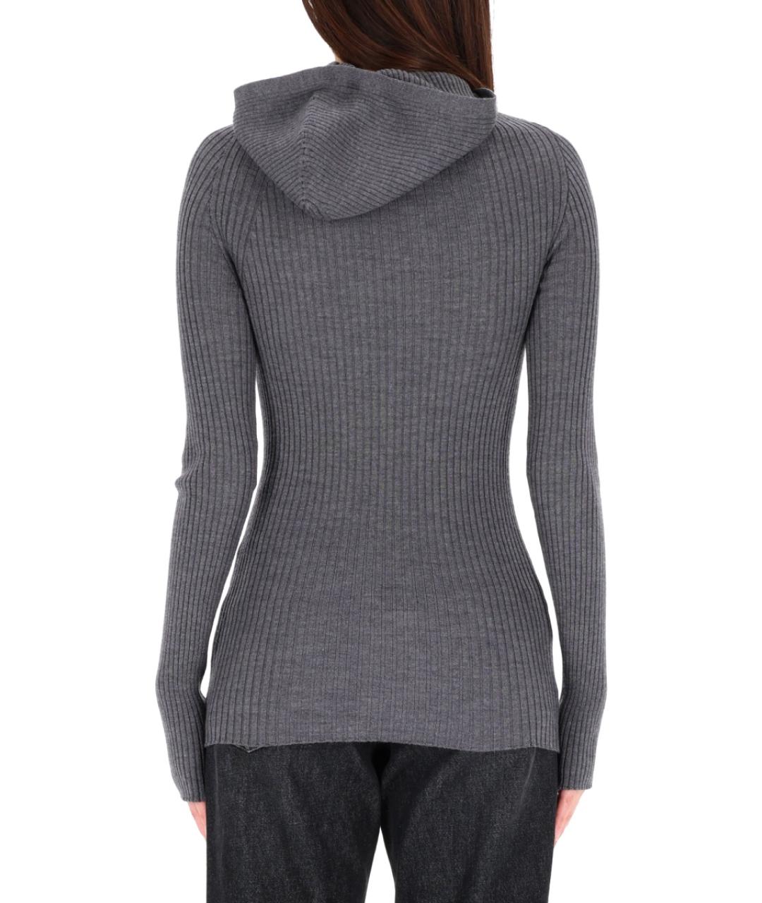 JEAN PAUL GAULTIER Серая шерстяная водолазка, фото 3