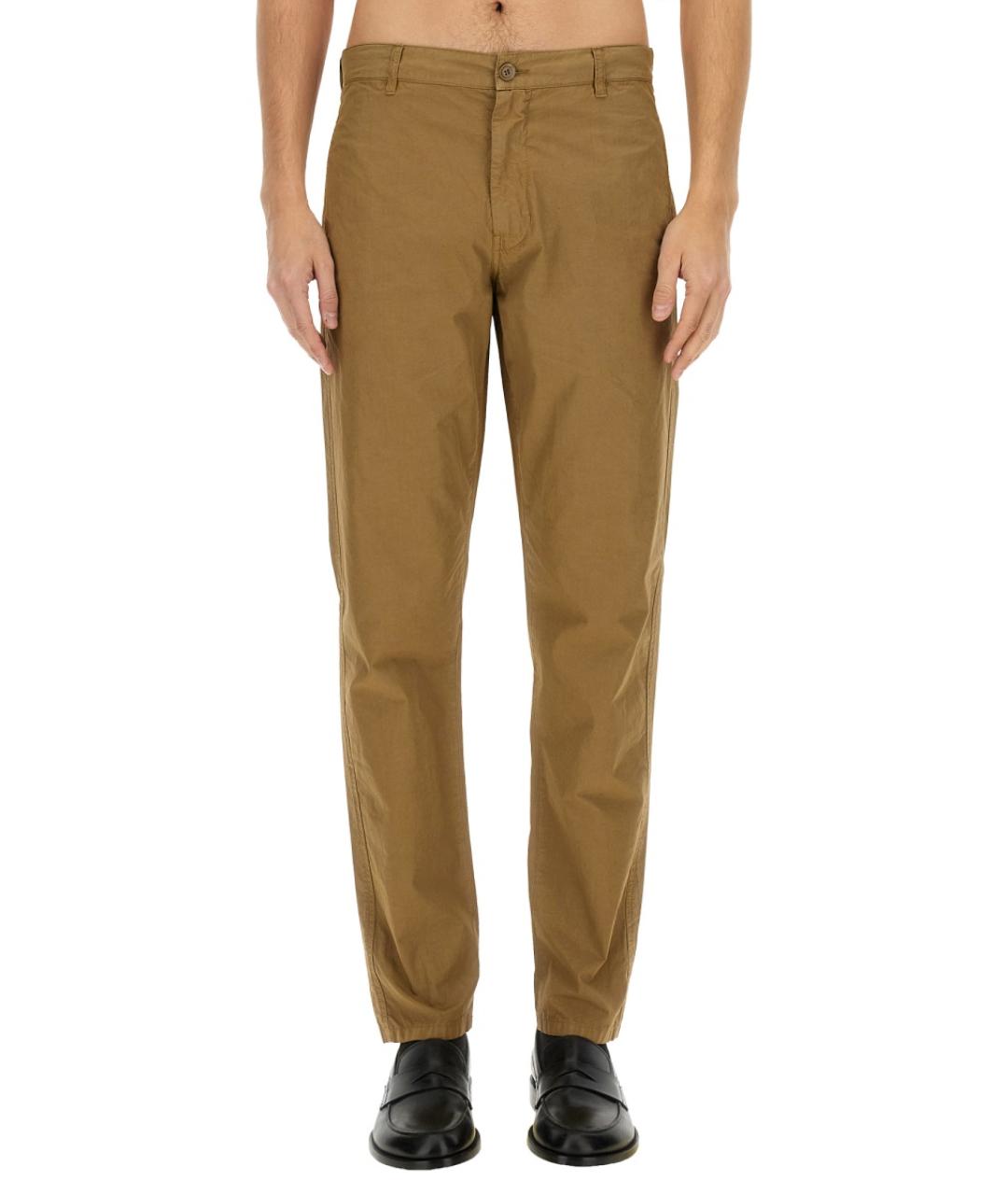 ASPESI Бежевые хлопковые повседневные брюки, фото 5