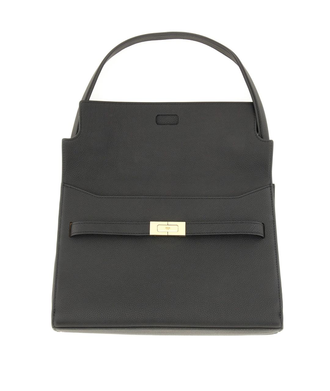 TORY BURCH Черная кожаная сумка через плечо, фото 3