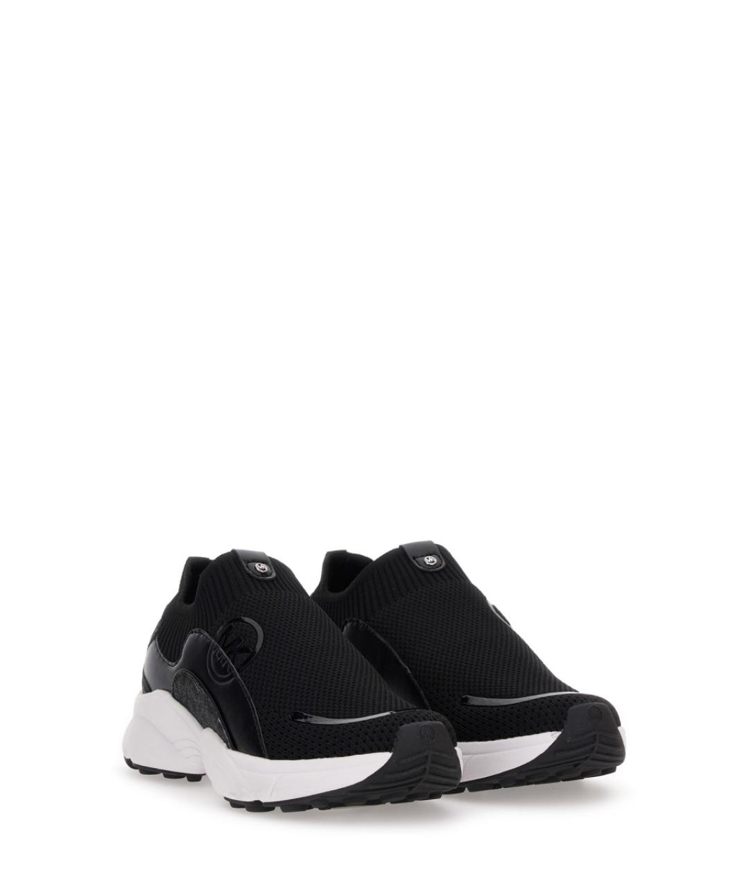 MICHAEL KORS Черные синтетические кроссовки, фото 2