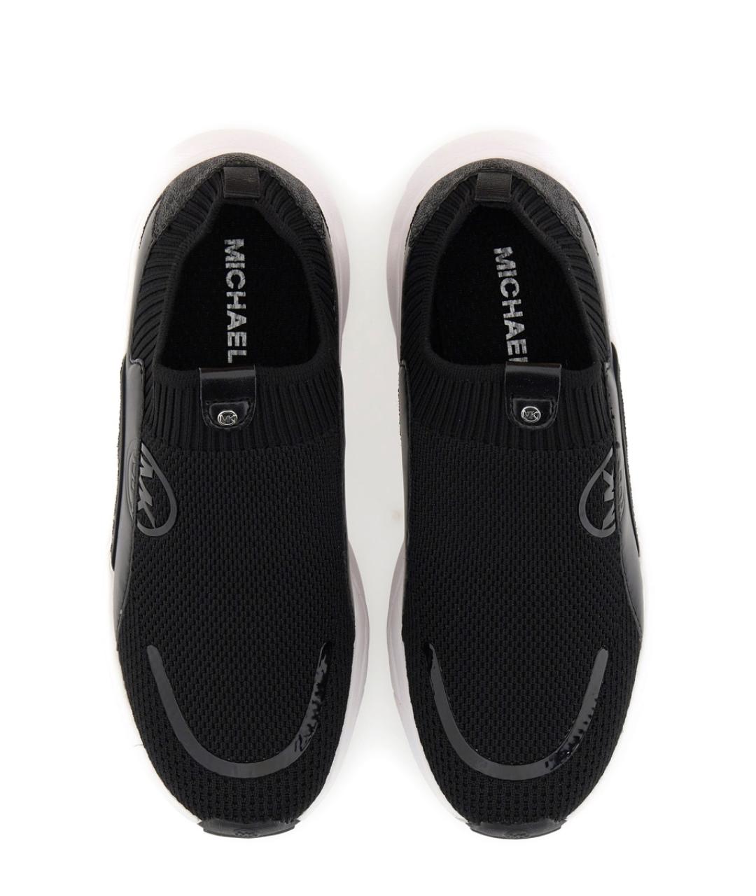 MICHAEL KORS Черные синтетические кроссовки, фото 6