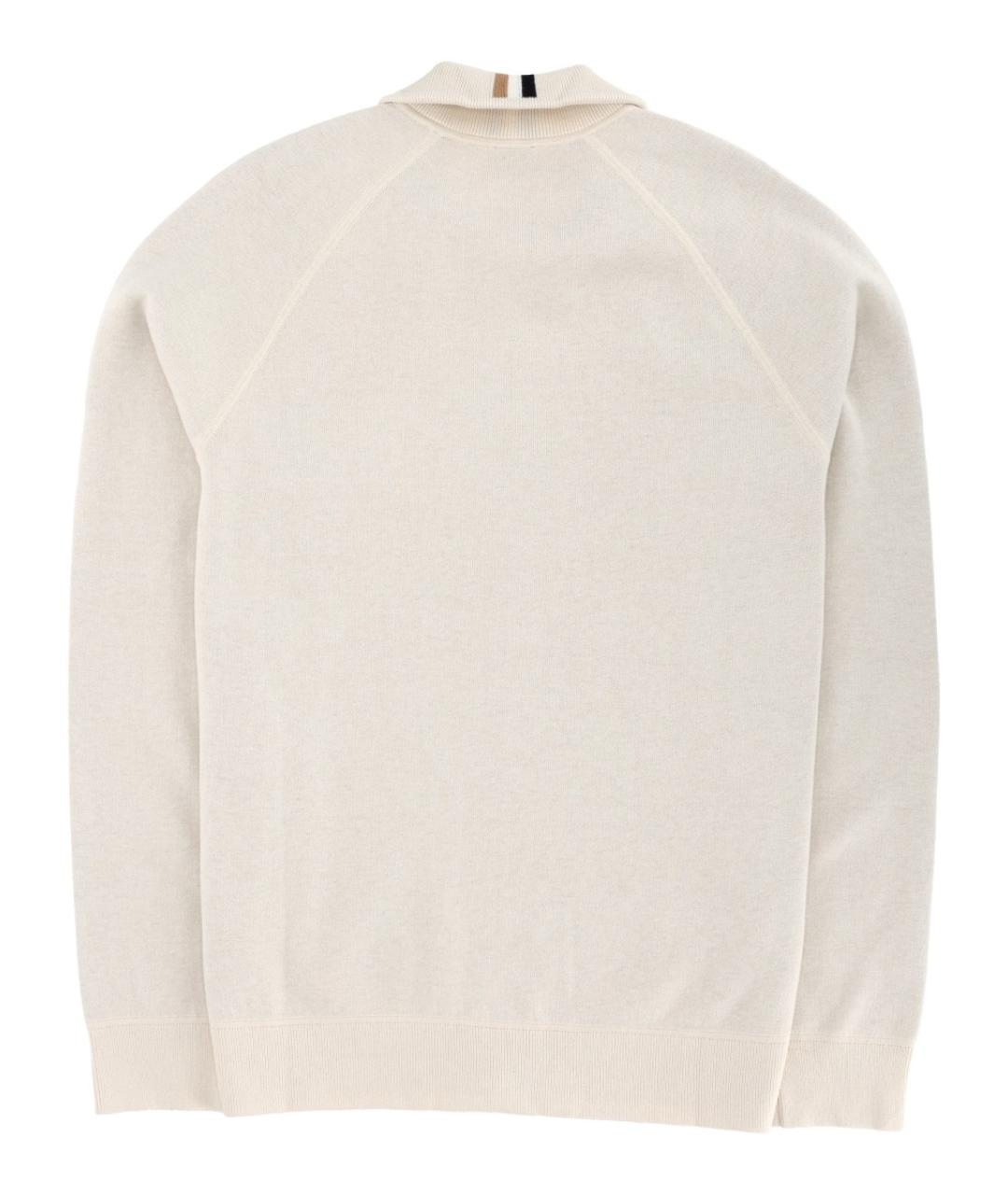 HUGO BOSS Белый хлопковый кардиган, фото 2