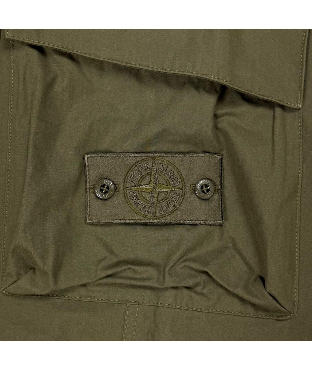 STONE ISLAND Хаки повседневные брюки, фото 4