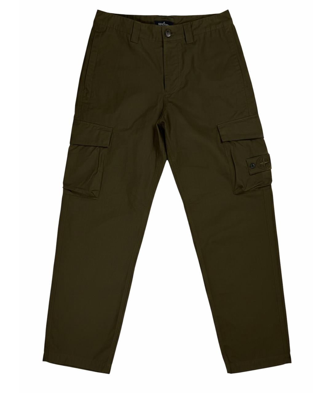 STONE ISLAND Хаки повседневные брюки, фото 1