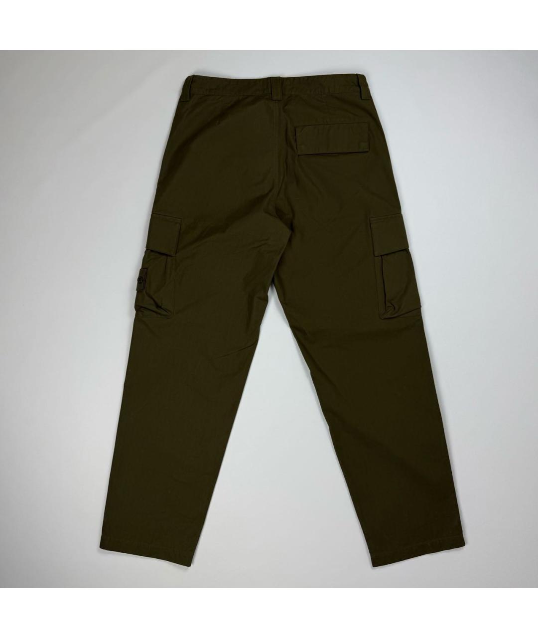 STONE ISLAND Хаки повседневные брюки, фото 2