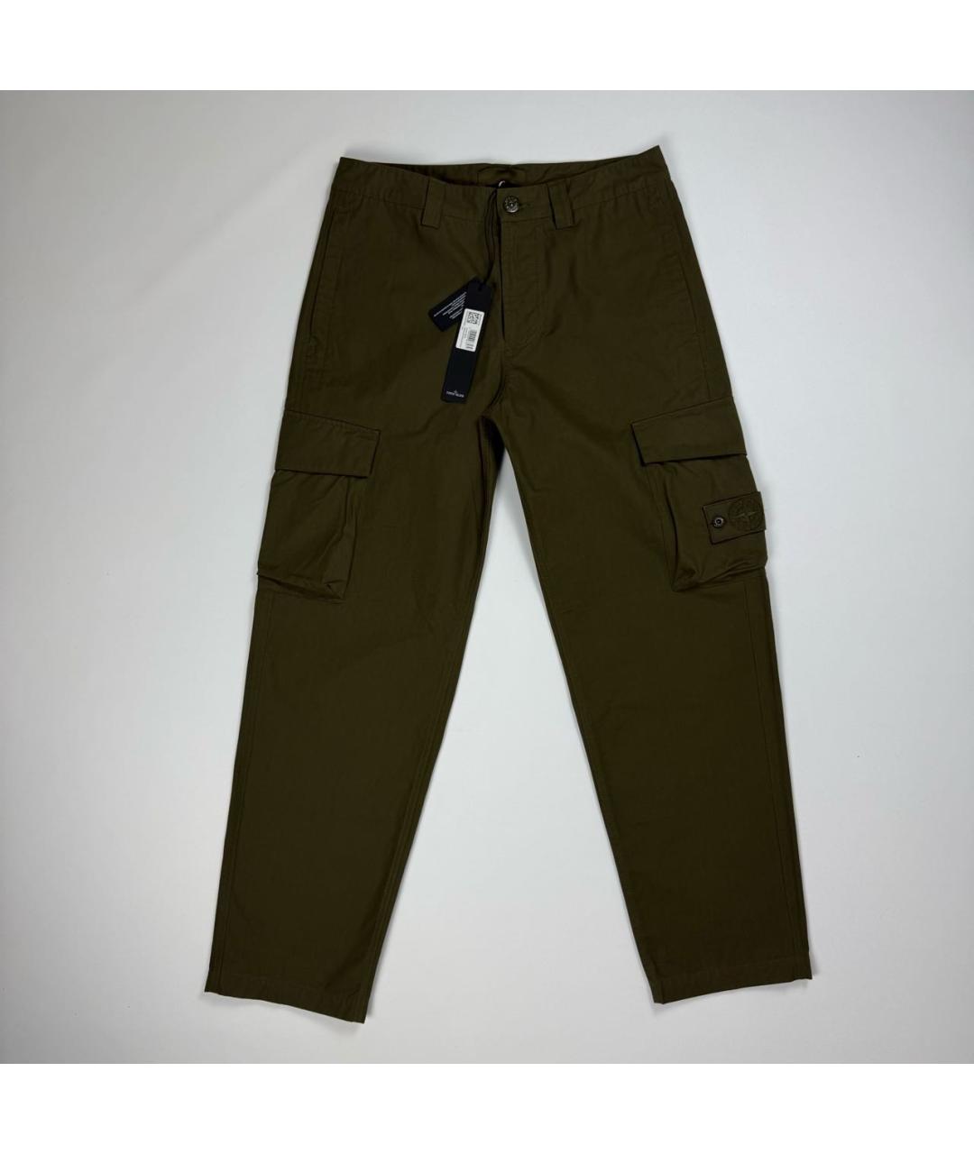 STONE ISLAND Хаки повседневные брюки, фото 6