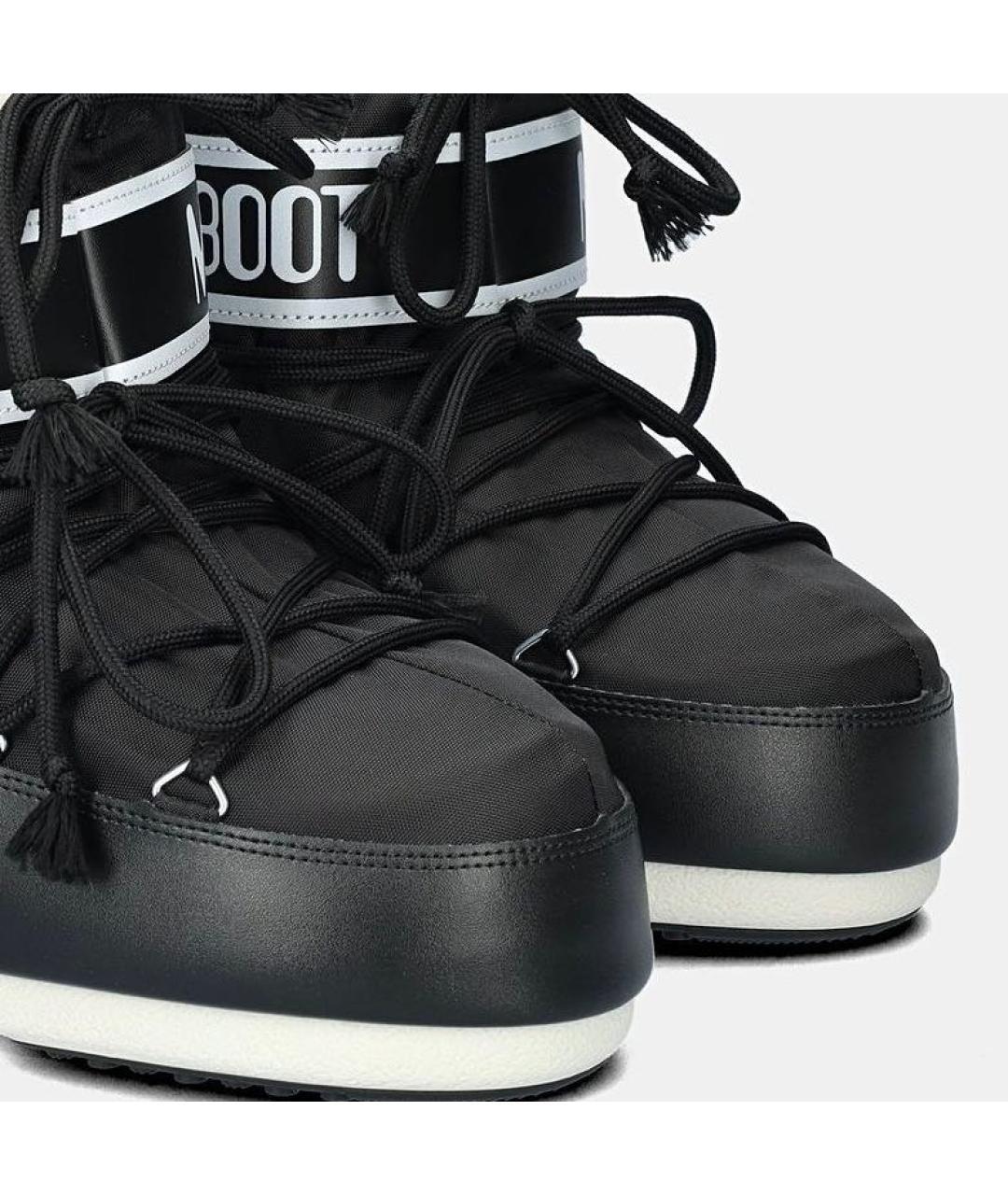 MOON BOOT Черные текстильные сапоги, фото 3