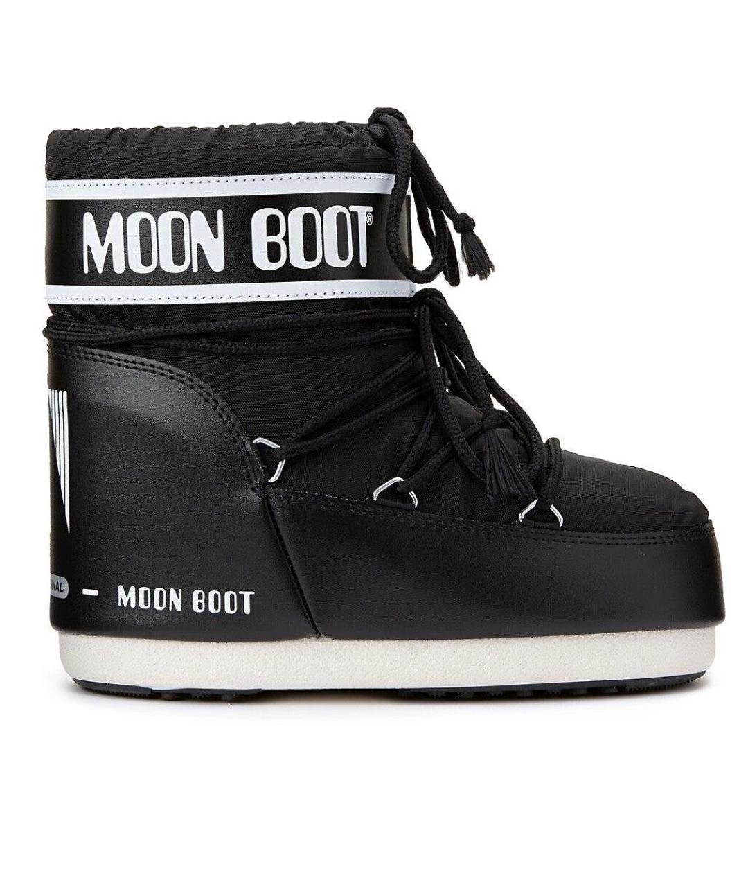 MOON BOOT Черные текстильные сапоги, фото 1