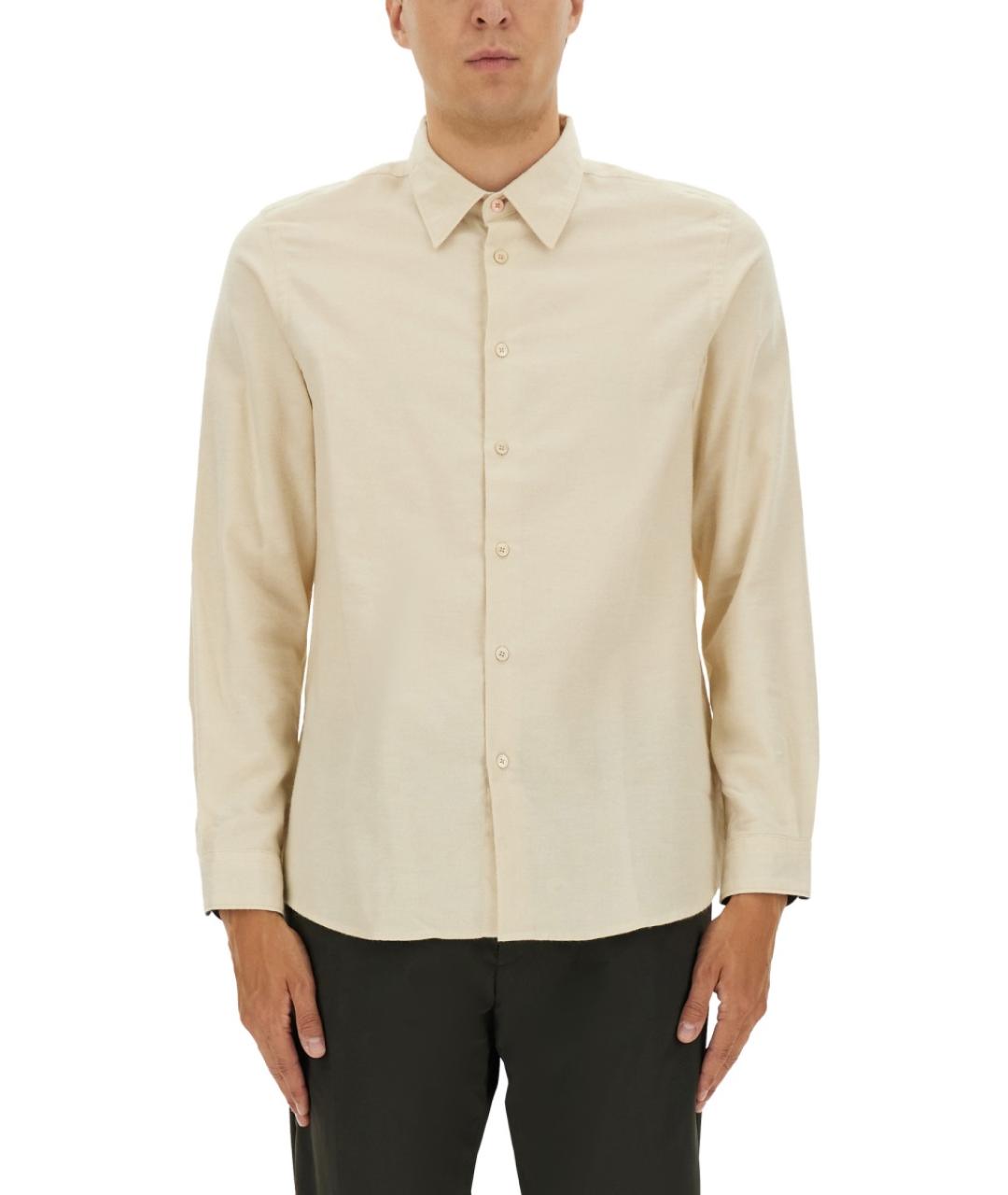 PS BY PAUL SMITH Белая хлопковая кэжуал рубашка, фото 5