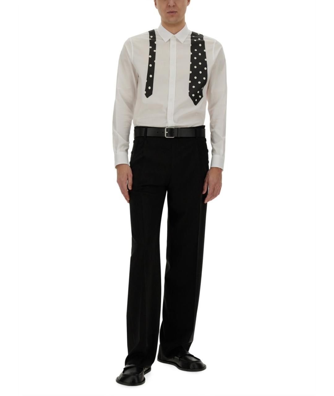 MOSCHINO Черные шерстяные повседневные брюки, фото 2