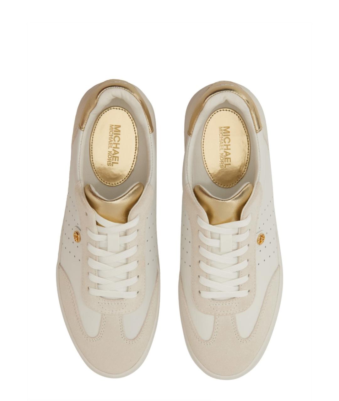 MICHAEL KORS Желтые кожаные кеды, фото 6