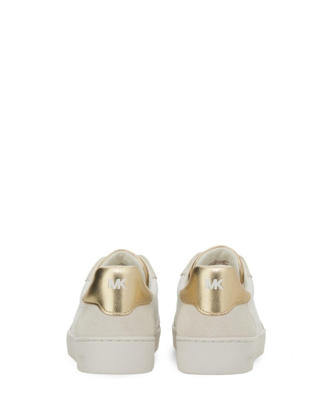 MICHAEL KORS Желтые кожаные кеды, фото 4