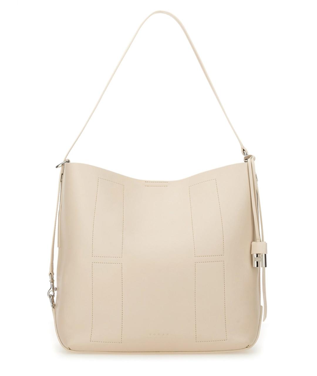 HOGAN Белая кожаная сумка тоут, фото 2