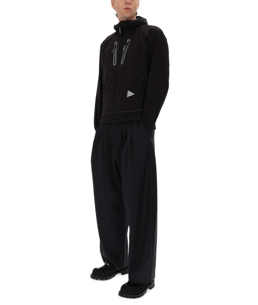 AND WANDER Черная полиэстеровая куртка, фото 3