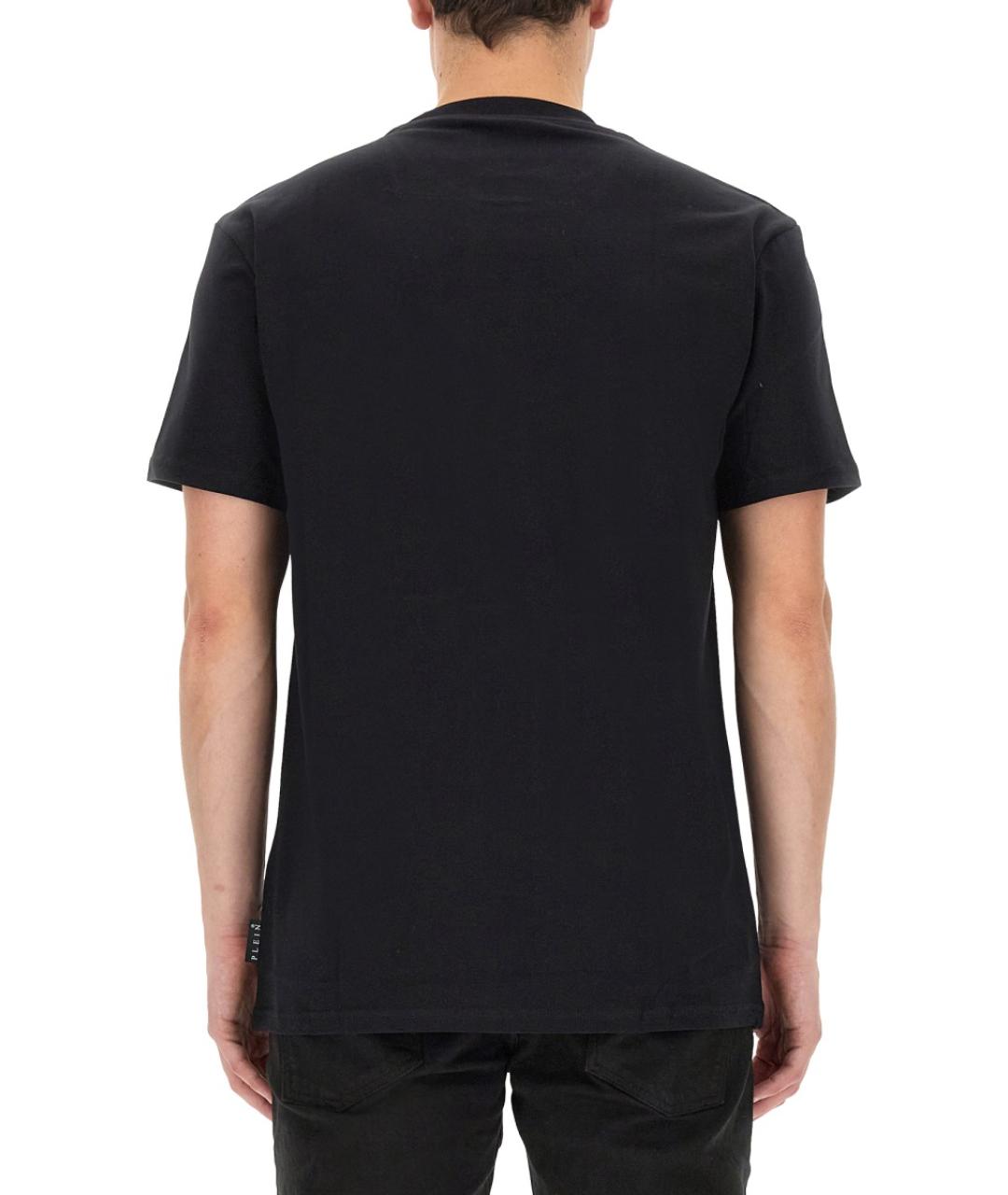 PHILIPP PLEIN Черная хлопковая футболка, фото 3
