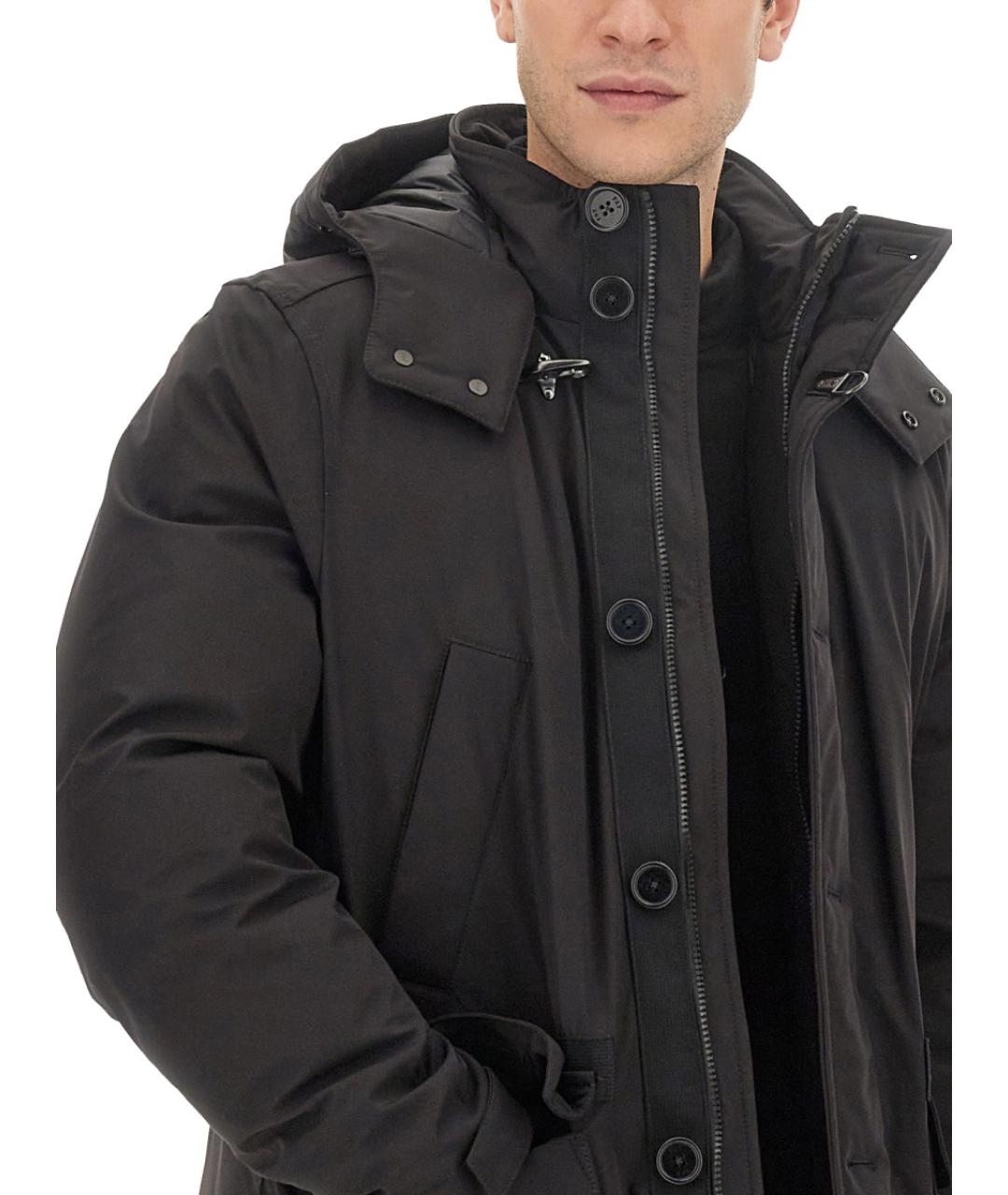 FAY Черная полиамидовая парка, фото 4