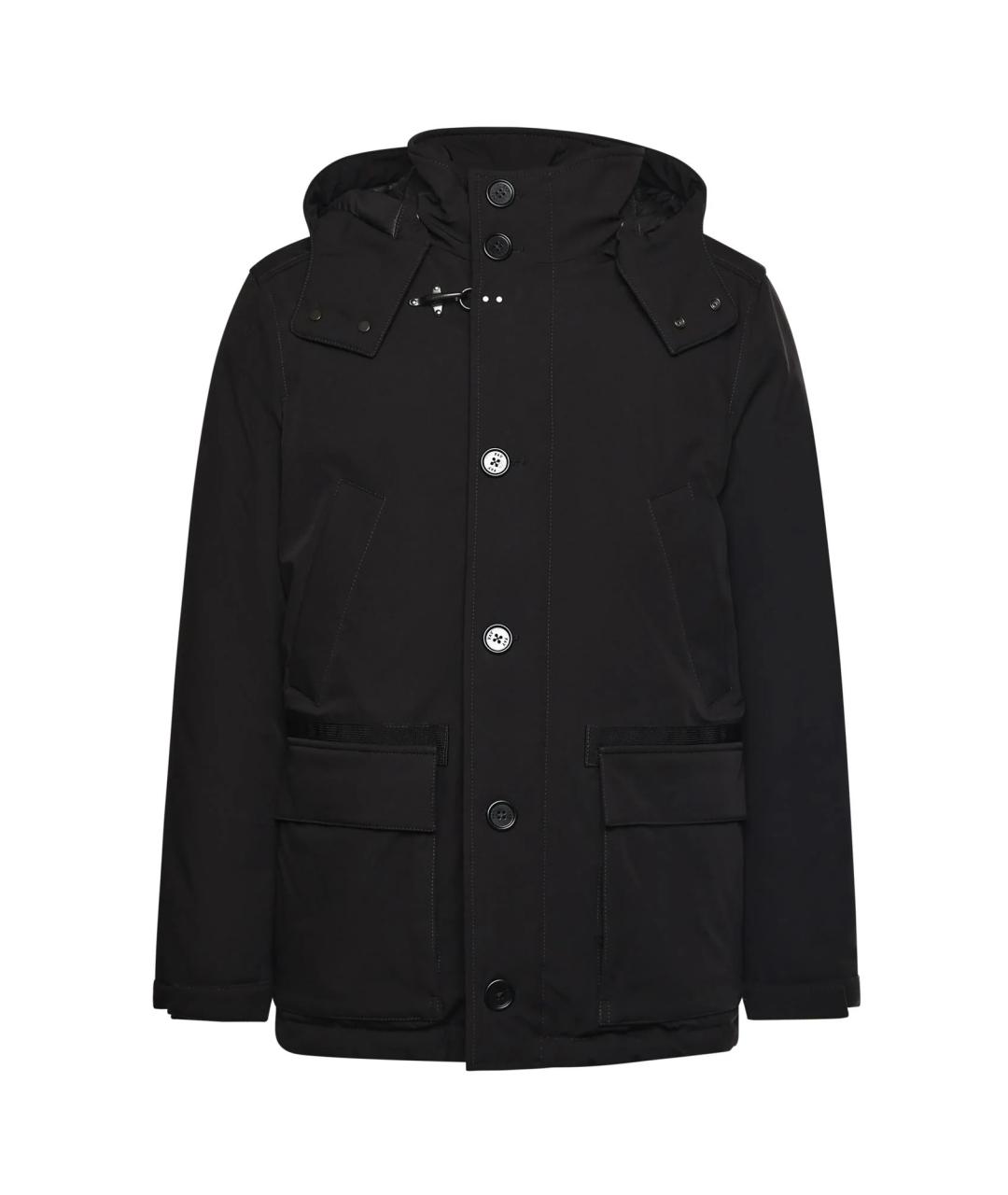 FAY Черная полиамидовая парка, фото 1