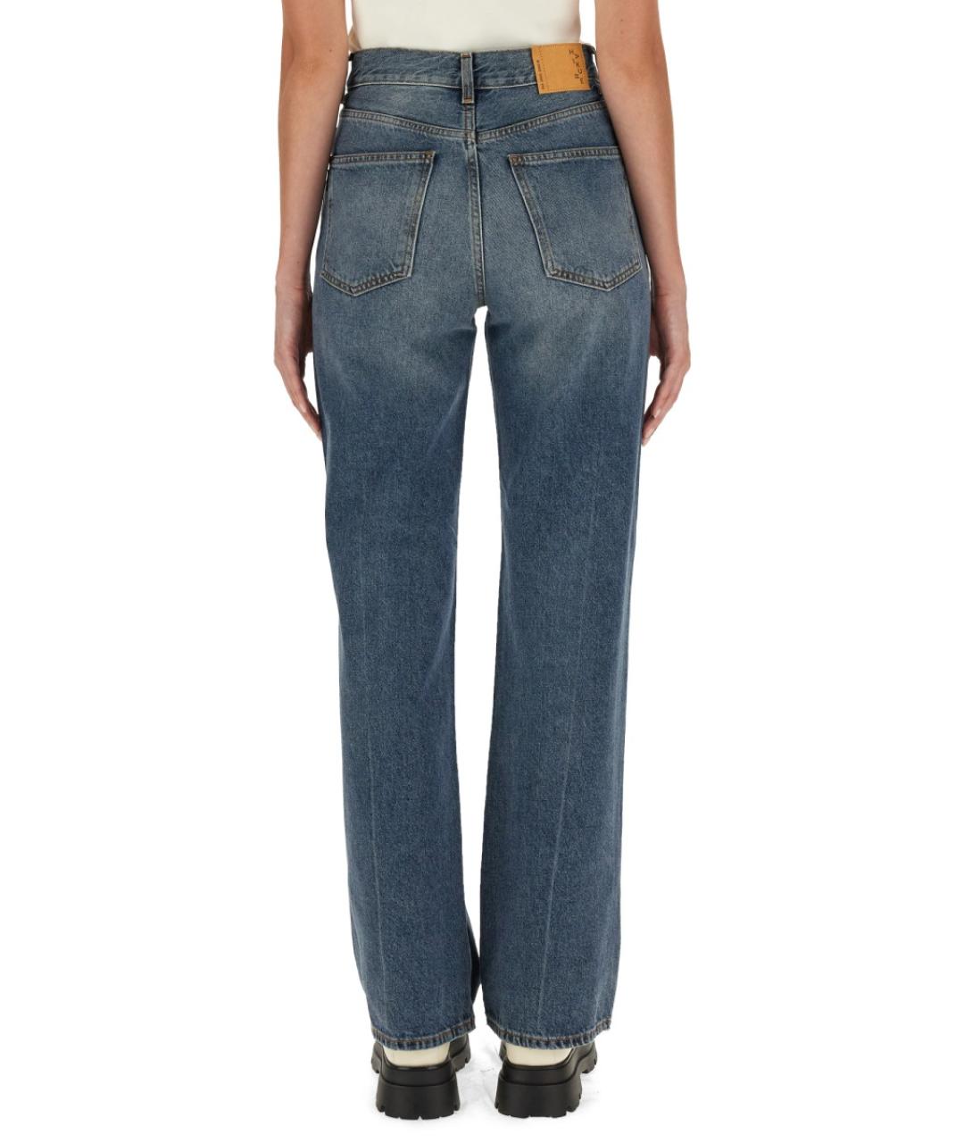 HAIKURE Синие хлопковые джинсы клеш, фото 3