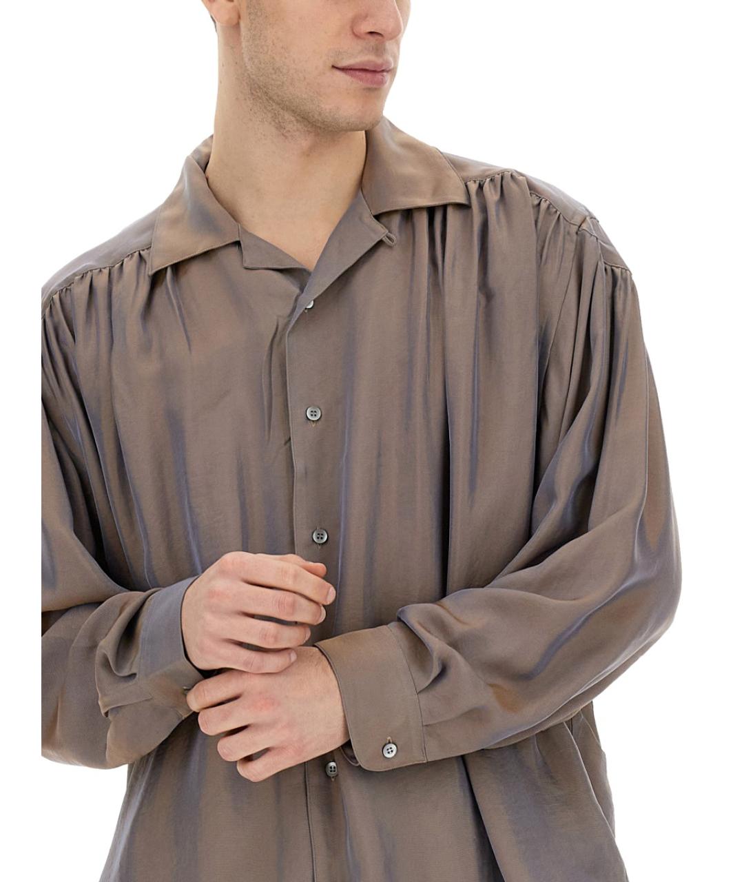 AïE Розовая хлопковая кэжуал рубашка, фото 2