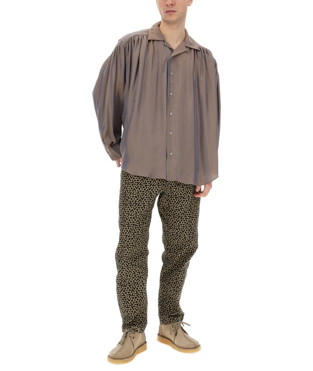 AïE Розовая хлопковая кэжуал рубашка, фото 4