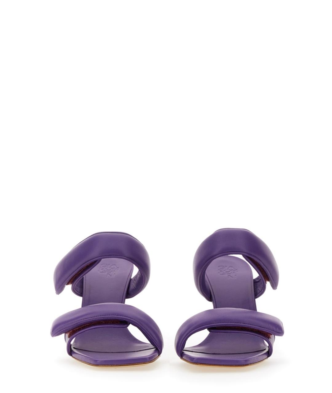 GIABORGHINI Фиолетовые кожаные туфли, фото 2